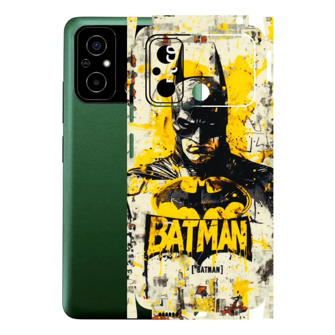 POCO Phone Skins (All Models) - Batman Yellow BT - 3D Embossed Finish (L-304) Poco C55
