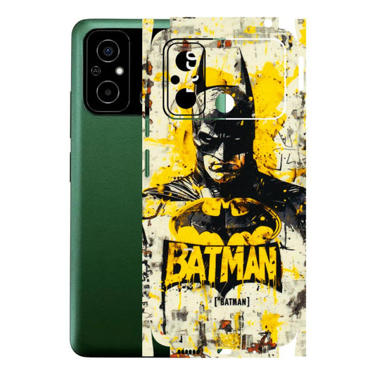 POCO Phone Skins (All Models) - Batman Yellow BT - 3D Embossed Finish (L-304) Poco C55