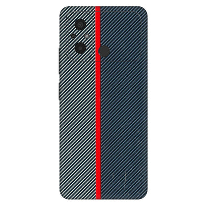 POCO Phone Skins (All Models) - Blue Sober Lines - 3D Embossed Finish (L-305) Poco C55