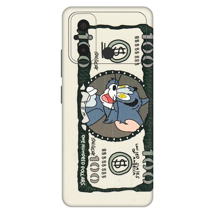 POCO Phone Skins (All Models) - Tom Hundred Dollar - 3D Embossed Finish (L-324) Poco C55