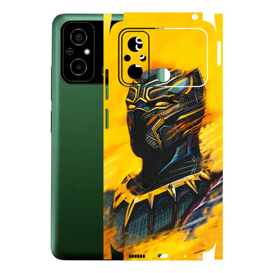 POCO Phone Skins (All Models) - Yellow Panther - 3D Embossed Finish (L-54) Poco C55
