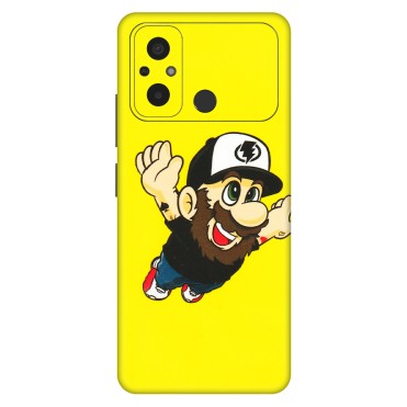 POCO Phone Skins (All Models) - Flying Beardo - 3D Embossed Finish (L-60) Poco C55