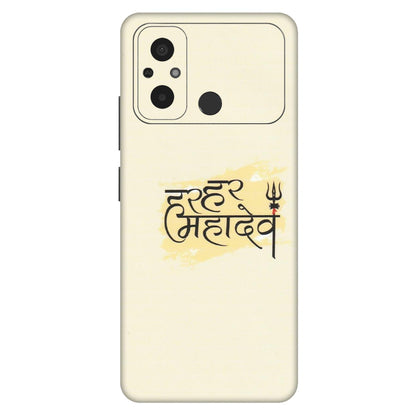POCO Phone Skins (All Models) - Har Har Mahadev - Matte Finish (M-10) Poco C55