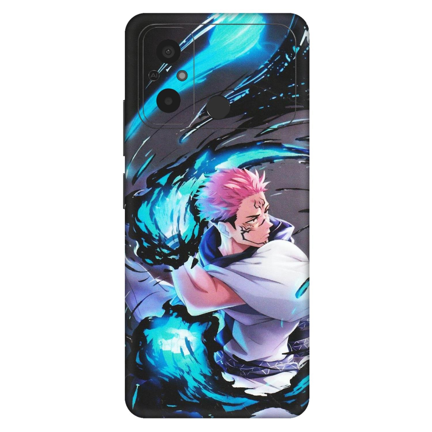POCO Phone Skins (All Models) - New Jujutsu Kaisen Grey Blue Anime - Matte Finish (M-127) Poco C55