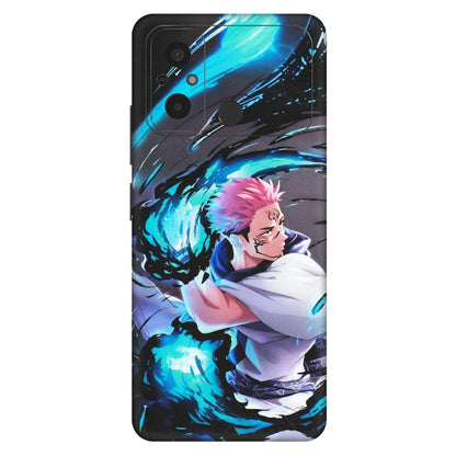 POCO Phone Skins (All Models) - New Jujutsu Kaisen Grey Blue Anime - Matte Finish (M-127) Poco C55
