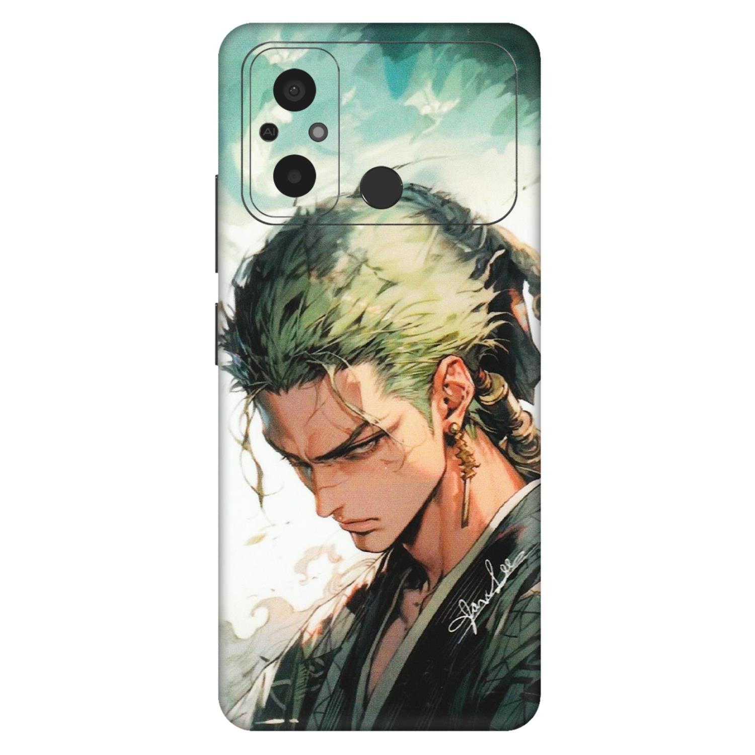 POCO Phone Skins (All Models) - New Roronoa Zoro One Picece Anime - Matte Finish (M-140) Poco C55