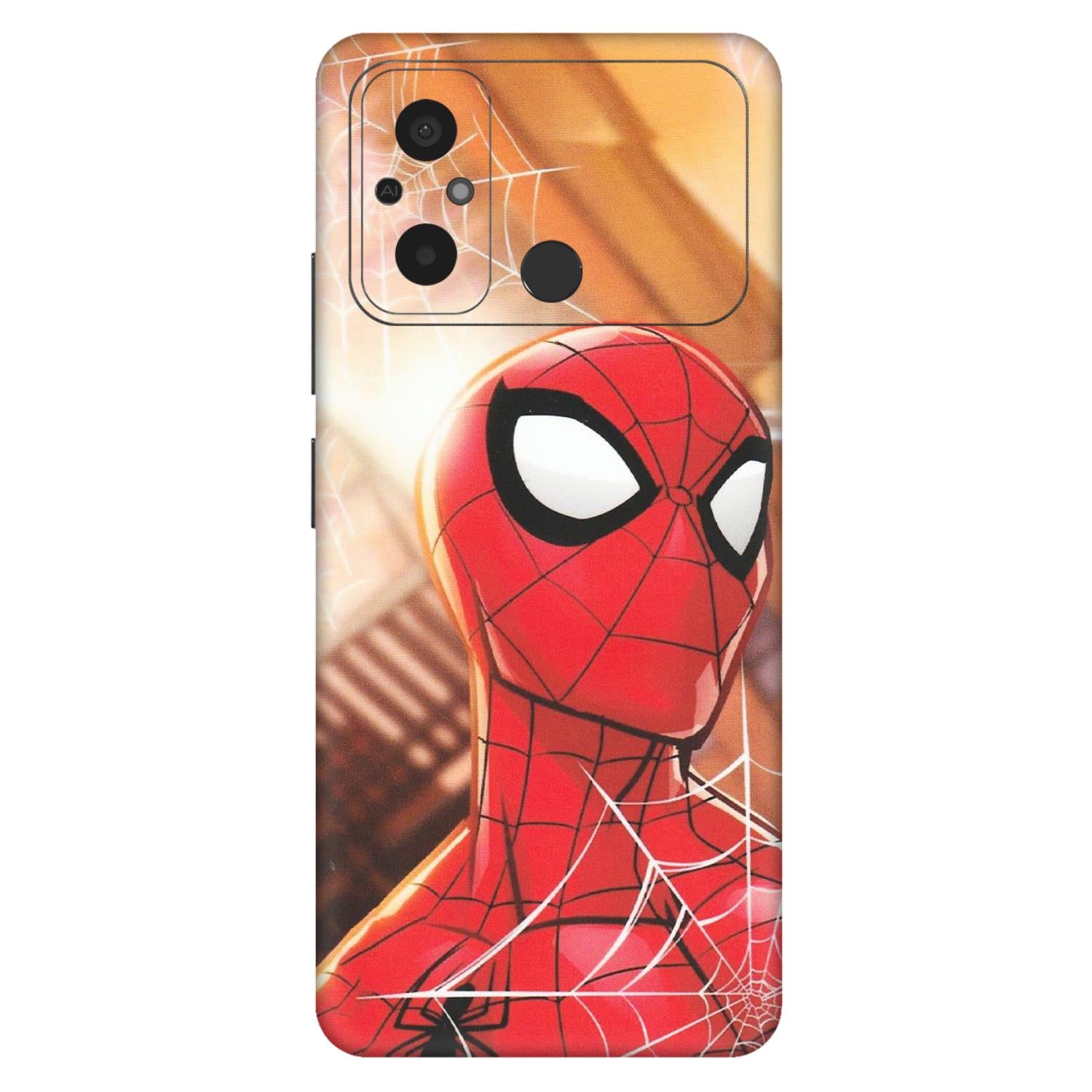 POCO Phone Skins (All Models) - Spiderman Face New - Matte Finish (M-41) Poco C55