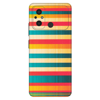 POCO Phone Skins (All Models) - Colourful Stripes Soothing Effect - Matte Finish (M-86) Poco C55
