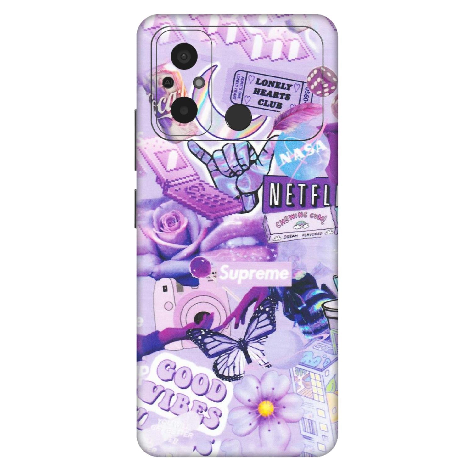 POCO Phone Skins (All Models) - Supreme Purple Magic - Matte Finish (M-88) Poco C55
