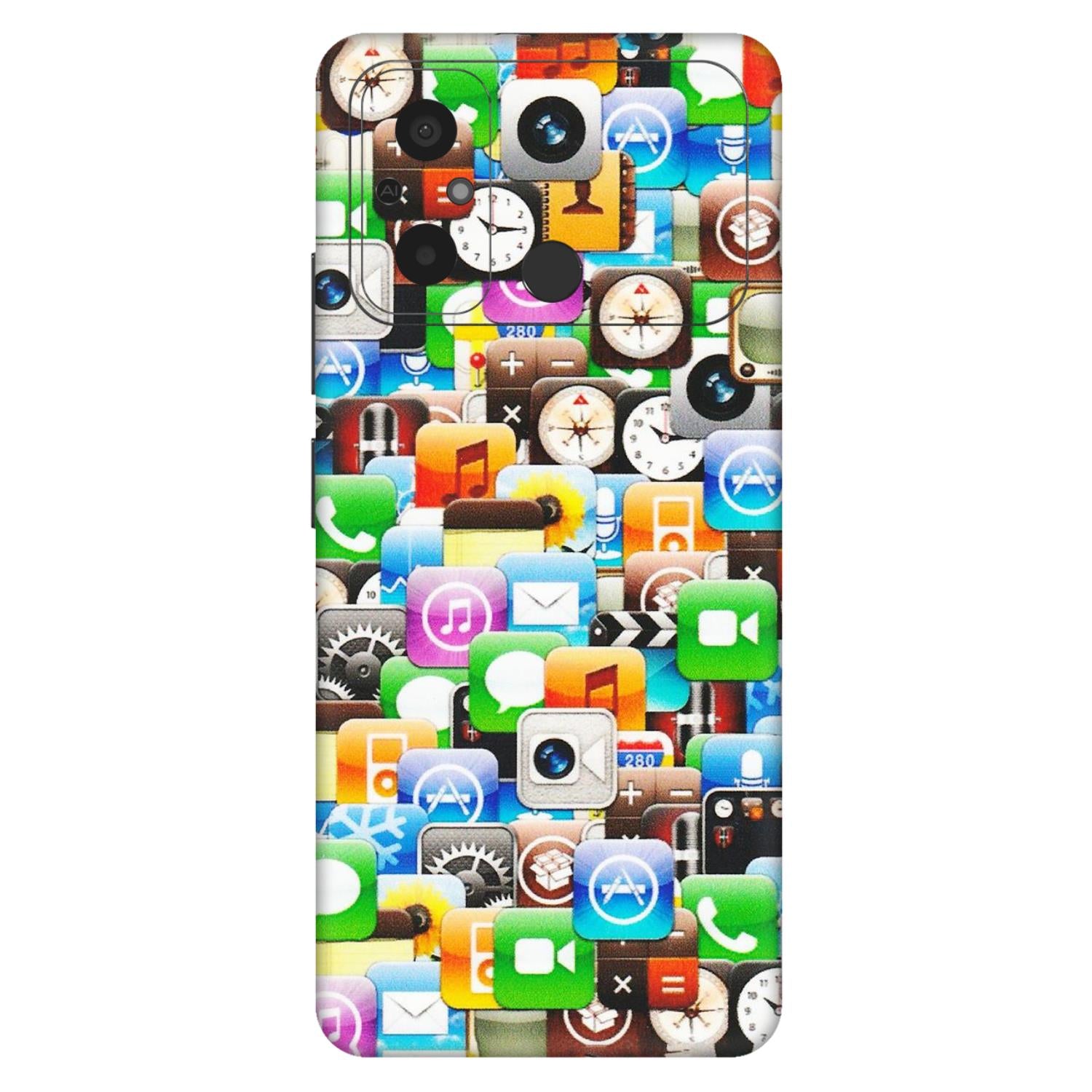 POCO Phone Skins (All Models) - All Apple Icons - Matte Finish (M-93) Poco C55