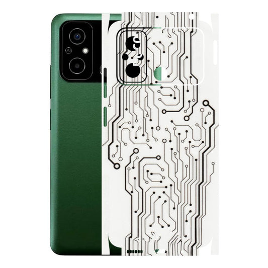 POCO Phone Skins (All Models) - Tech Circuits - Transparent Finish (T-03) Poco C55