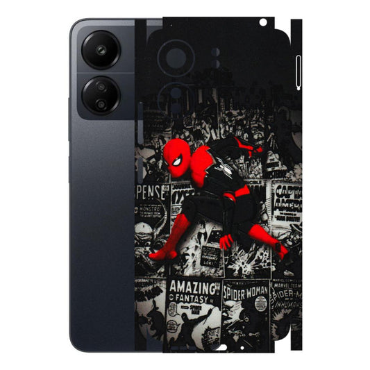 POCO Phone Skins (All Models) - SpiderMan New - 3D Embossed Finish (L-162) Poco C65