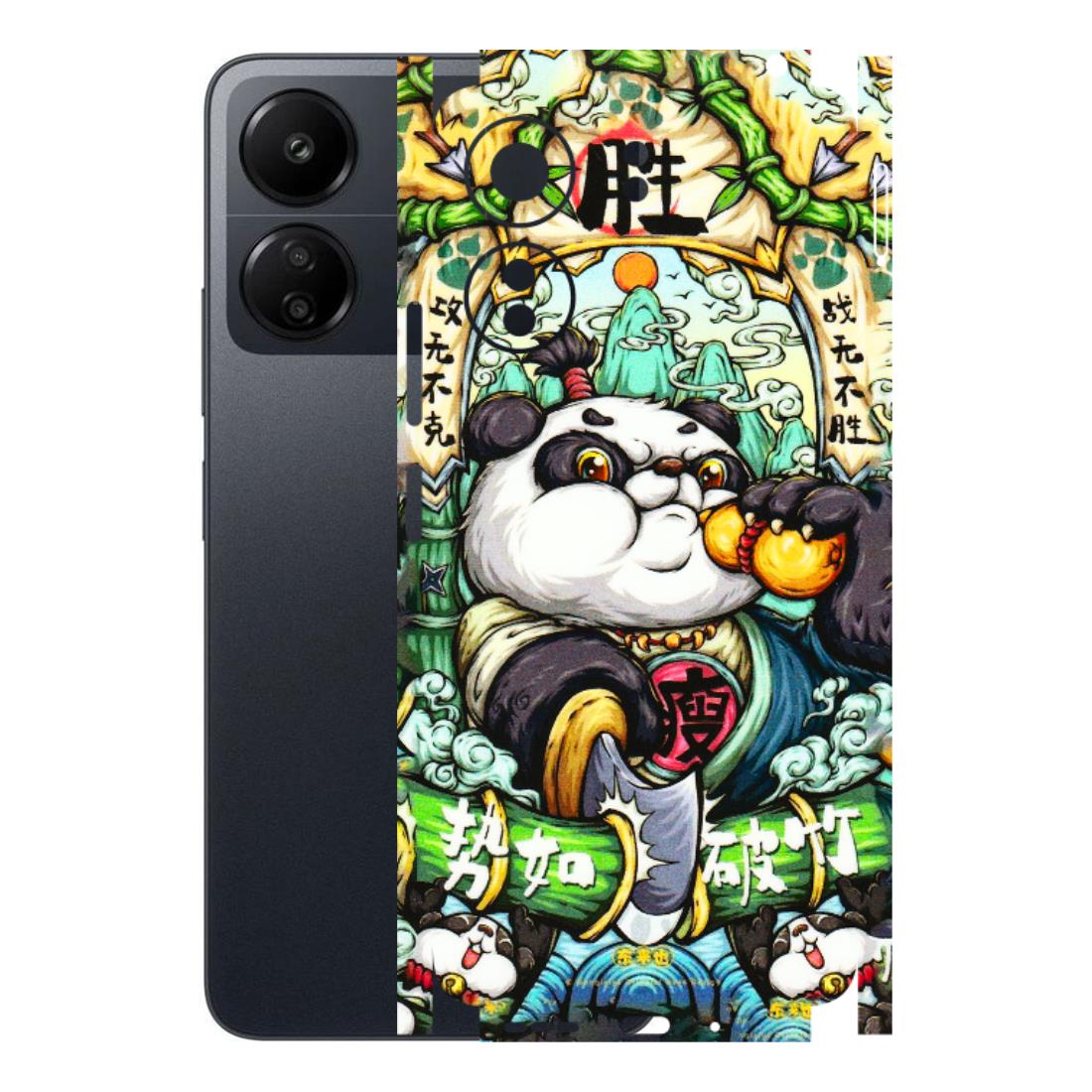POCO Phone Skins (All Models) - Royal Rich Panda - 3D Embossed Finish (L-170) Poco C65