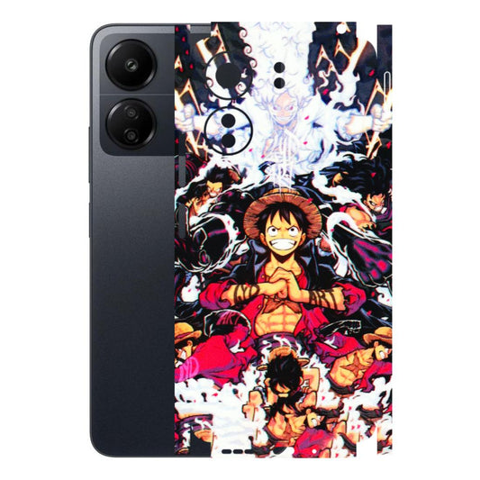 POCO Phone Skins (All Models) - Luffy Anime Character - 3D Embossed Finish (L-203) Poco C65