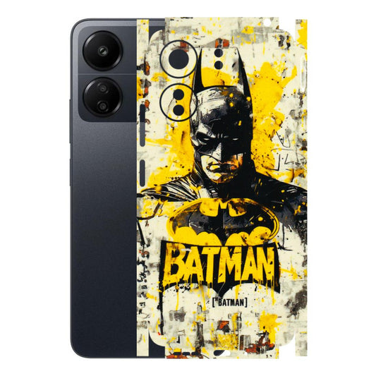 POCO Phone Skins (All Models) - Batman Yellow BT - 3D Embossed Finish (L-304) Poco C65