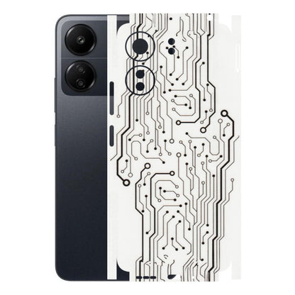 POCO Phone Skins (All Models) - Tech Circuits - Transparent Finish (T-03) Poco C65