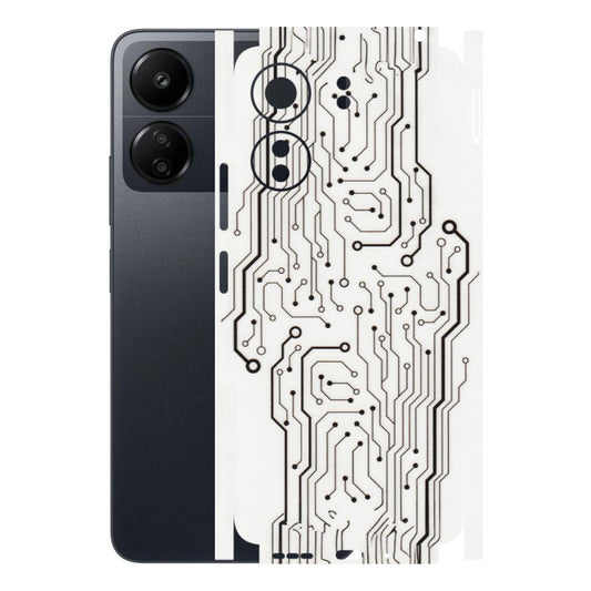 POCO Phone Skins (All Models) - Tech Circuits - Transparent Finish (T-03) Poco C65