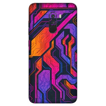 POCO Phone Skins (All Models) - Tech Circuits Futuristic - 3D Embossed Finish (L-07) Poco F1