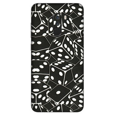 POCO Phone Skins (All Models) - Big Black Dices - 3D Embossed Finish (L-106) Poco F1