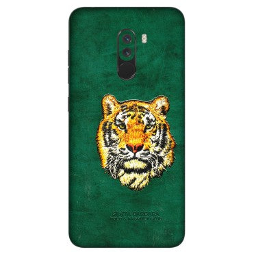 POCO Phone Skins (All Models) - Leather Feel Tiger - 3D Embossed Finish (L-111) Poco F1