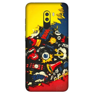 POCO Phone Skins (All Models) - Pacific Doodle Art - 3D Embossed Finish (L-120) Poco F1