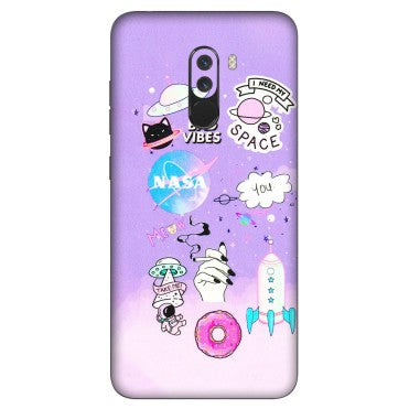 POCO Phone Skins (All Models) - I Need My Nasa   Skin - 3D Embossed Finish (L-149) Poco F1