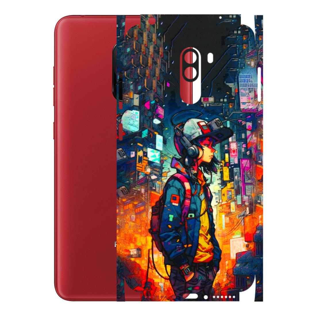 POCO Phone Skins (All Models) - Street Anime Guy - 3D Embossed Finish (L-158) Poco F1