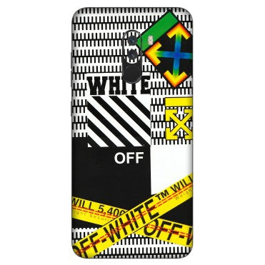 POCO Phone Skins (All Models) - White Off Abstract - 3D Embossed Finish (L-172) Poco F1