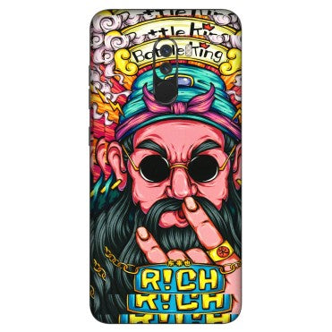 POCO Phone Skins (All Models) - Battle King Dude Face - 3D Embossed Finish (L-178) Poco F1
