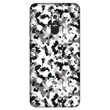 POCO Phone Skins (All Models) - White Black Camouflage - 3D Embossed Finish (L-18) Poco F1