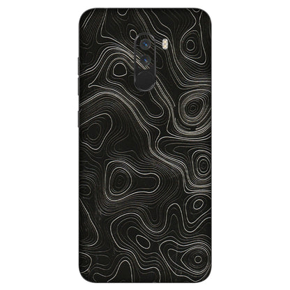 POCO Phone Skins (All Models) - Black Swirl - 3D Embossed Finish (L-196) Poco F1