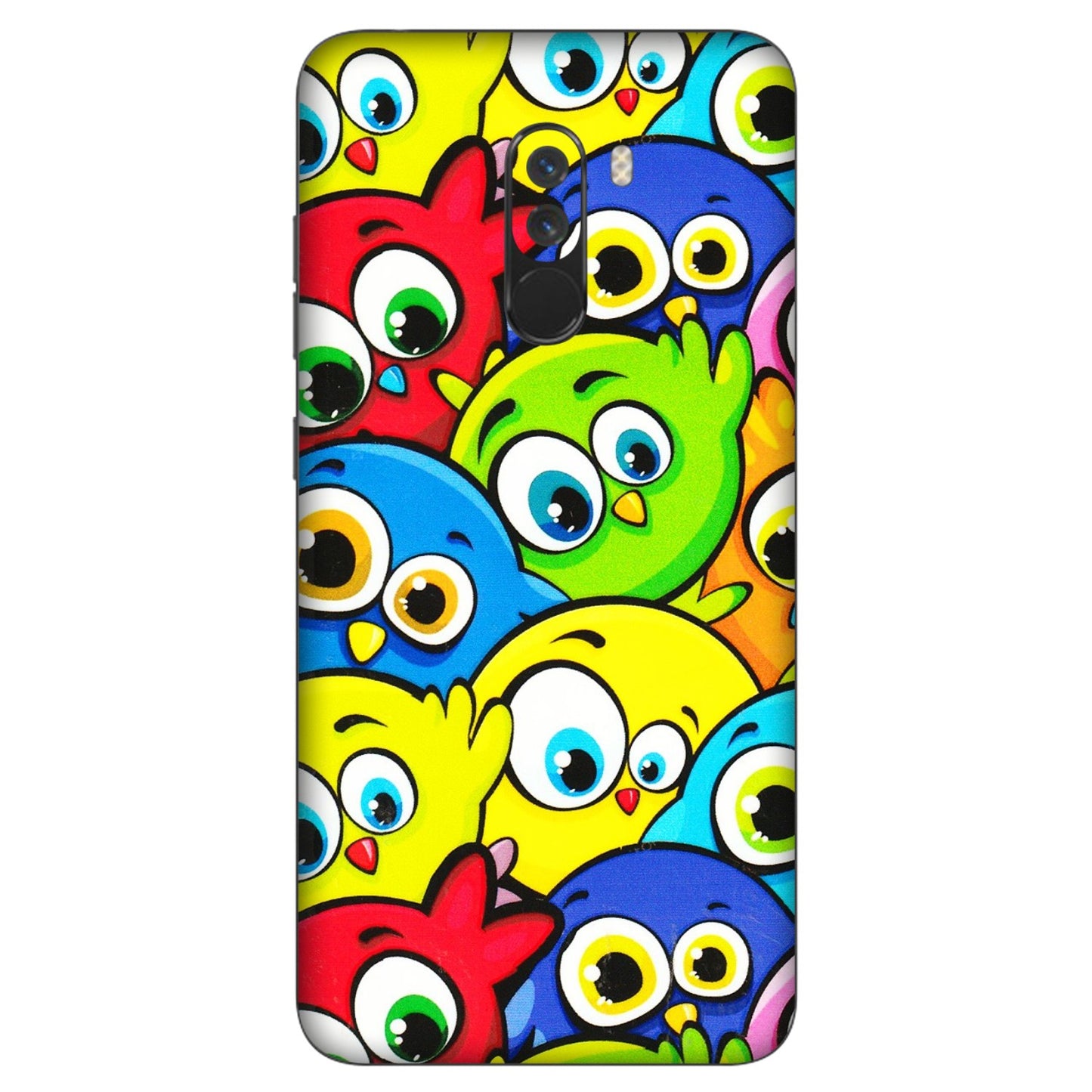 POCO Phone Skins (All Models) - Cute Fluffy Birds - 3D Embossed Finish (L-213) Poco F1