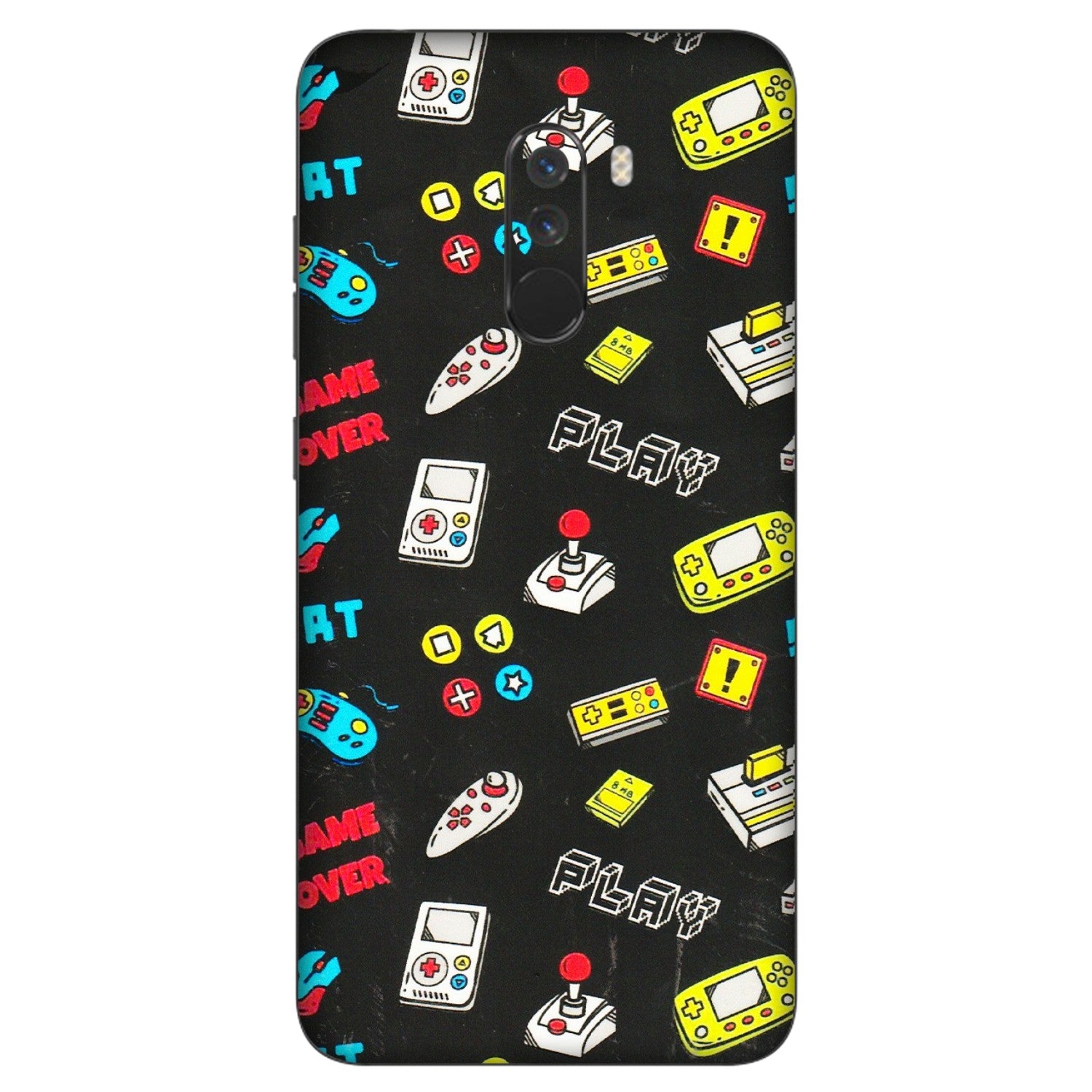 POCO Phone Skins (All Models) - Gaming Doodles - 3D Embossed Finish (L-224) Poco F1