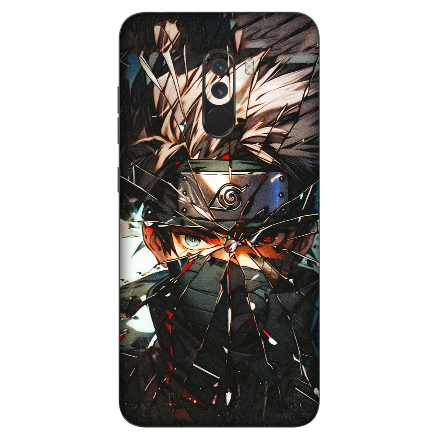 POCO Phone Skins (All Models) - Kakashi Shattered Glass Effect - 3D Embossed Finish (L-237) Poco F1