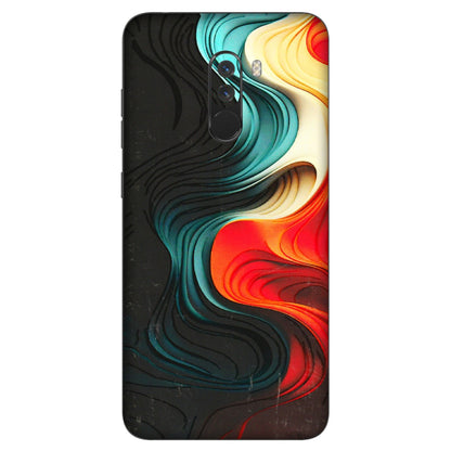 POCO Phone Skins (All Models) - The Silky Swirl - 3D Embossed Finish (L-240) Poco F1