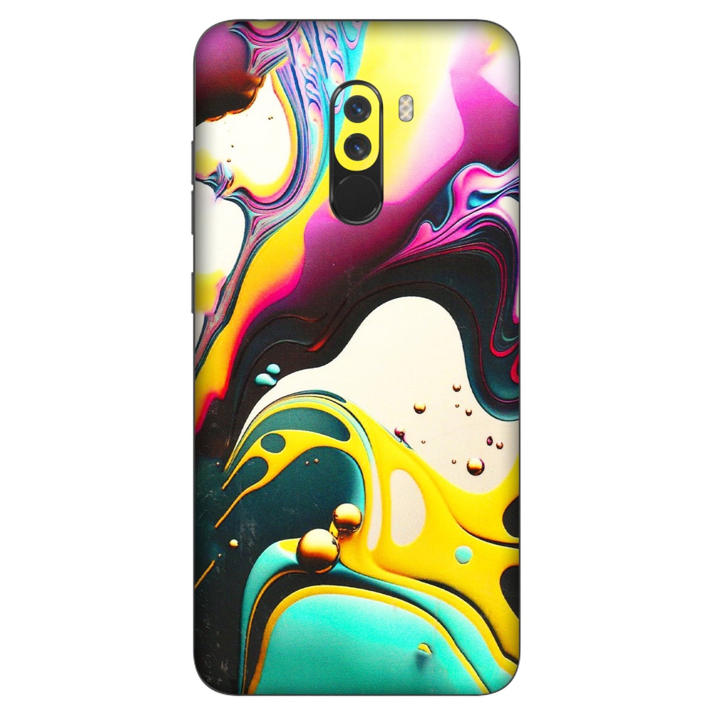 POCO Phone Skins (All Models) - Multicolor Abstract pattern - 3D Embossed Finish (L-254) Poco F1