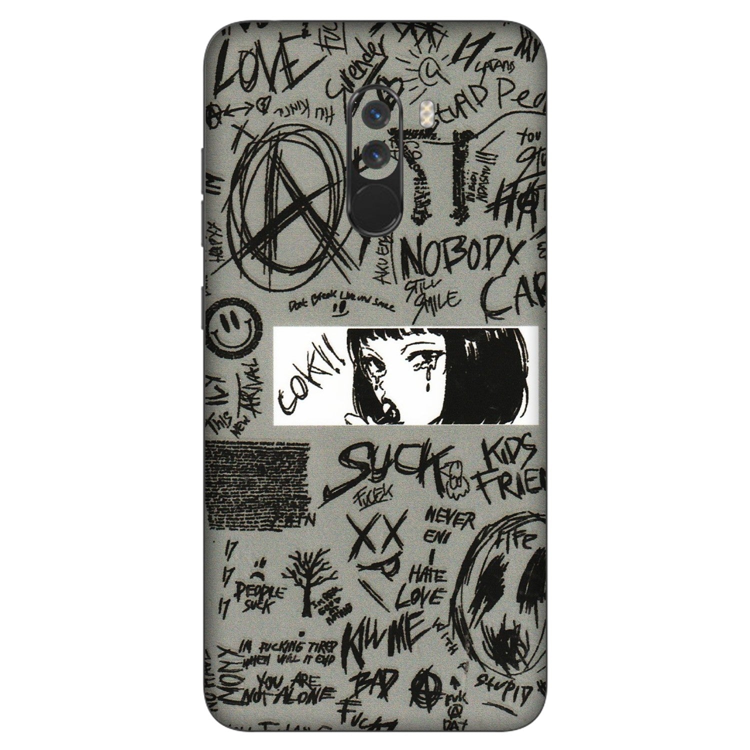 POCO Phone Skins (All Models) - Never Have Love Anime - 3D Embossed Finish (L-260) Poco F1