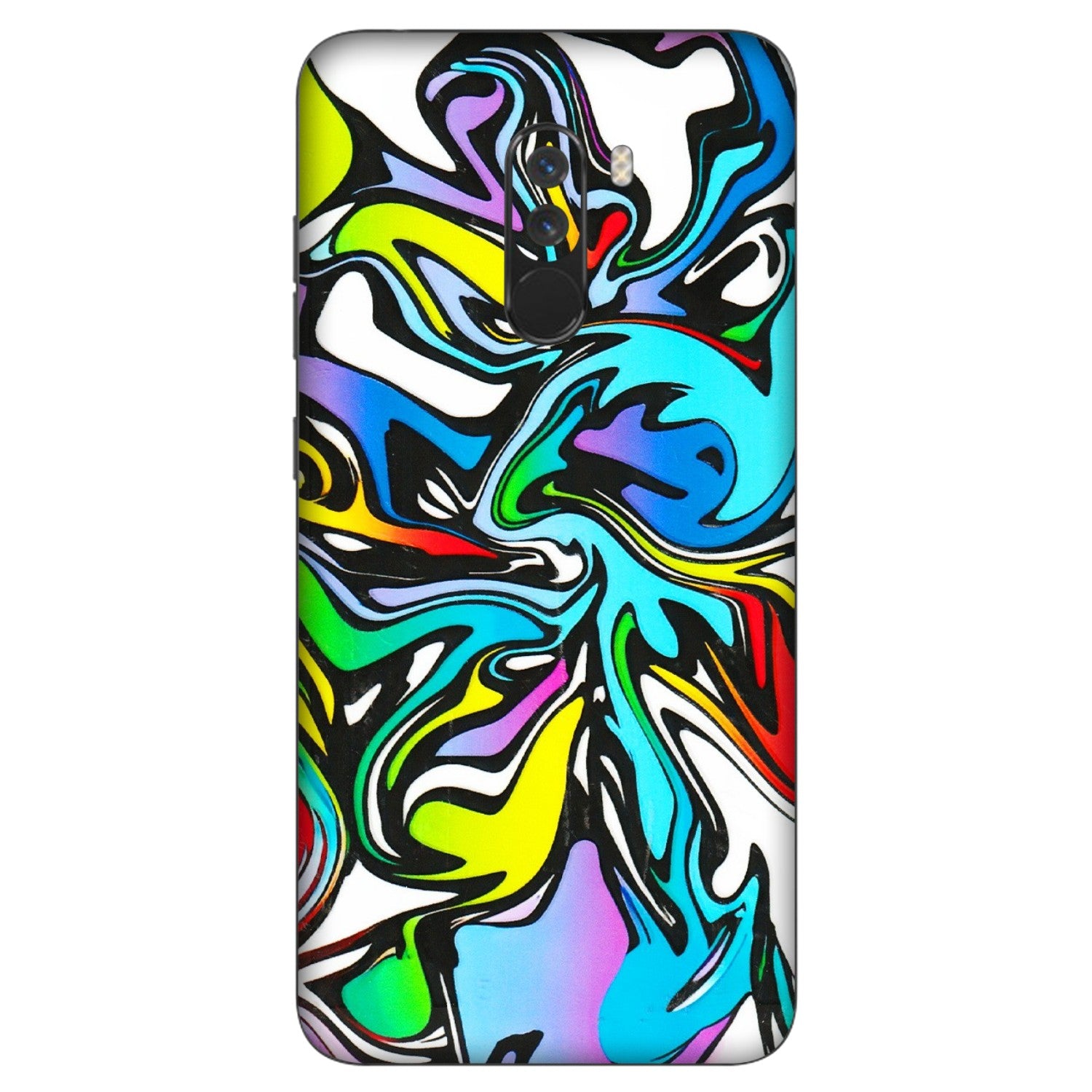POCO Phone Skins (All Models) - Abstract Colour Paints - 3D Embossed Finish (L-271) Poco F1
