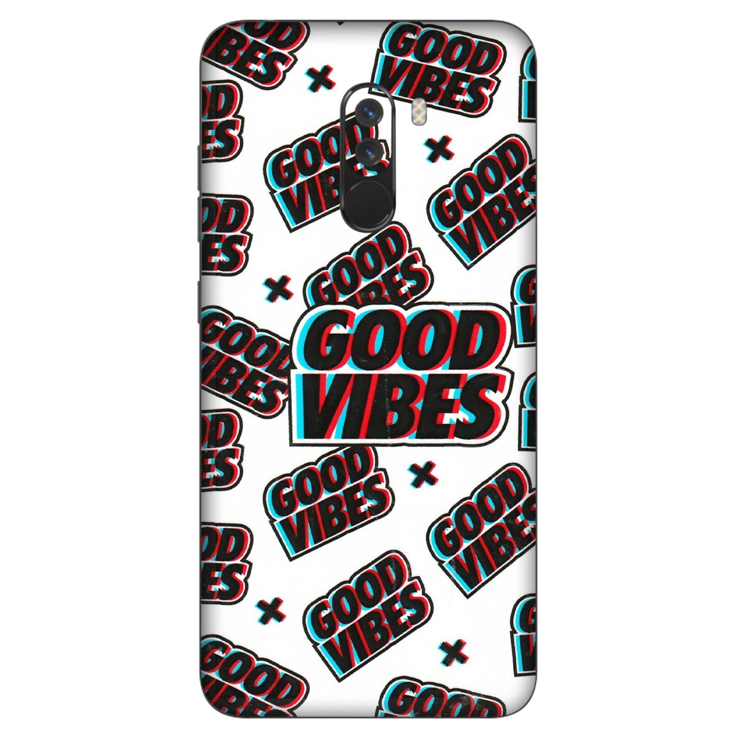 POCO Phone Skins (All Models) - Good Vibes - 3D Embossed Finish (L-282) Poco F1