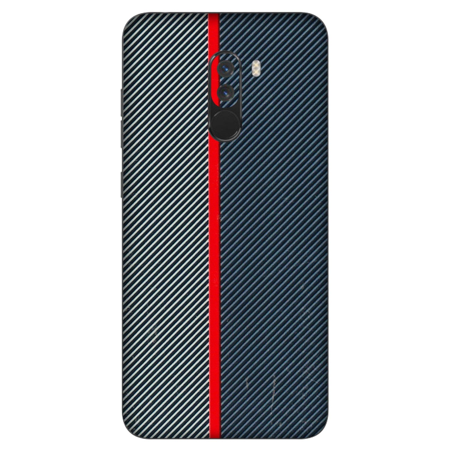 POCO Phone Skins (All Models) - Blue Sober Lines - 3D Embossed Finish (L-305) Poco F1