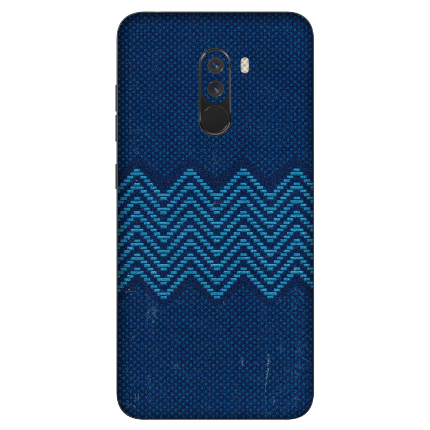 POCO Phone Skins (All Models) - Blue Sober Waves - 3D Embossed Finish (L-306) Poco F1
