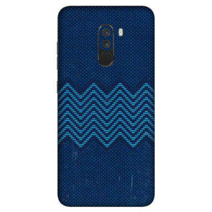 POCO Phone Skins (All Models) - Blue Sober Waves - 3D Embossed Finish (L-306) Poco F1