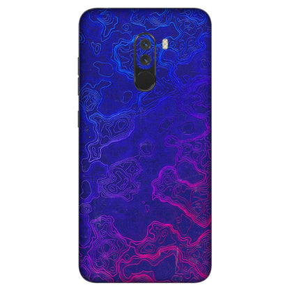 POCO Phone Skins (All Models) - Purple Ripples Swirl - 3D Embossed Finish (L-314) Poco F1