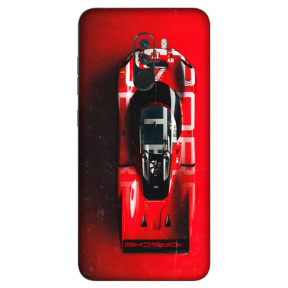 POCO Phone Skins (All Models) - Red Porsche Car Logo - 3D Embossed Finish (L-315) Poco F1
