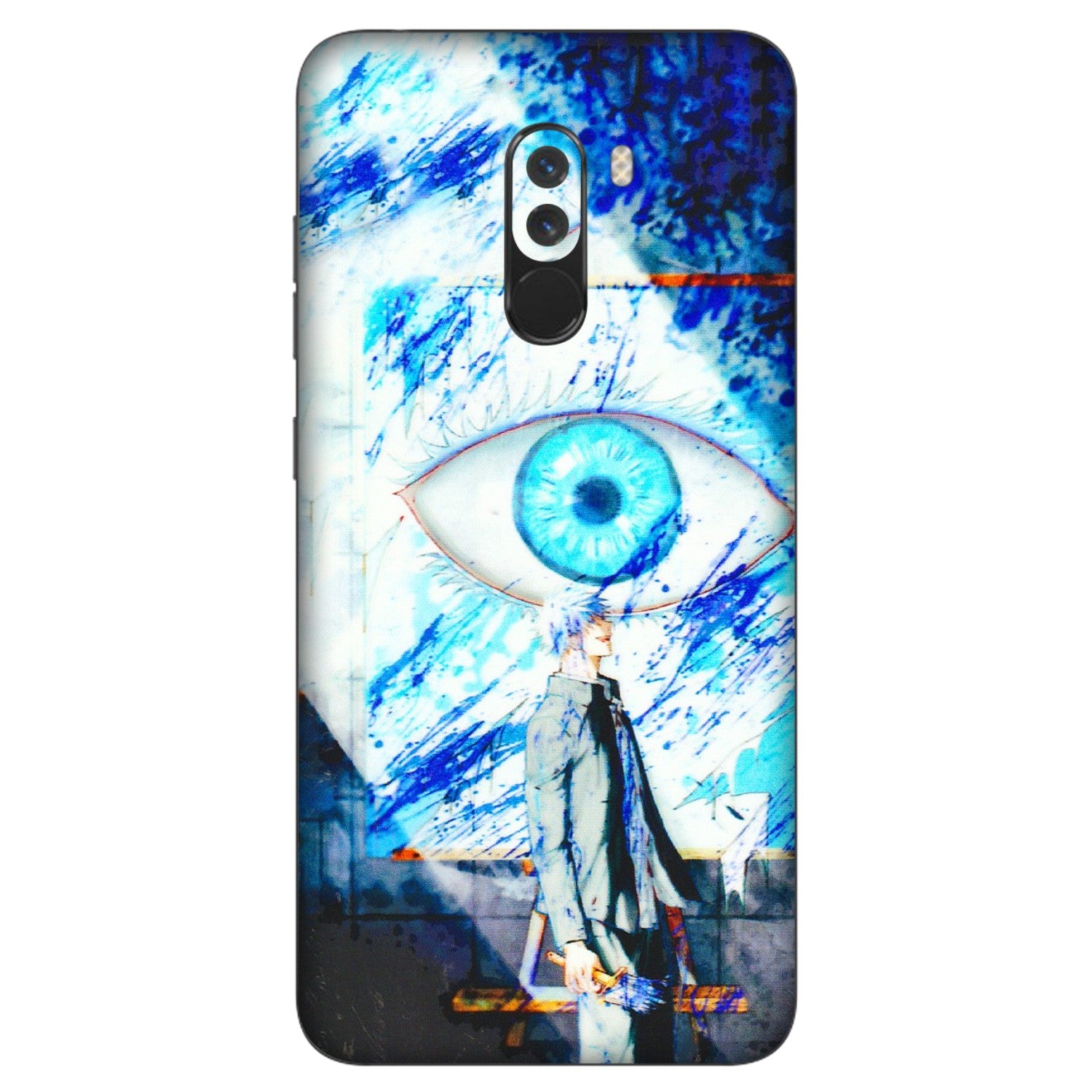 POCO Phone Skins (All Models) - Anime Sea Blue Eye - 3D Embossed Finish (L-318) Poco F1