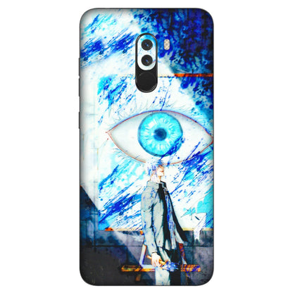 POCO Phone Skins (All Models) - Anime Sea Blue Eye - 3D Embossed Finish (L-318) Poco F1