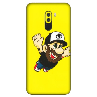 POCO Phone Skins (All Models) - Flying Beardo - 3D Embossed Finish (L-60) Poco F1