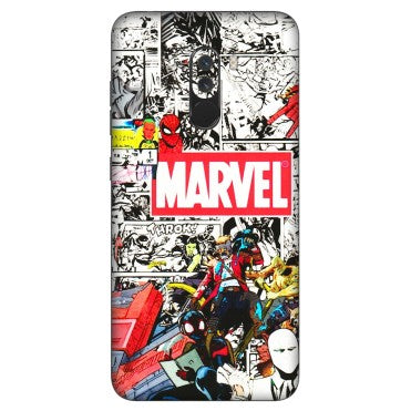 POCO Phone Skins (All Models) - Marvel Colorful Comic - 3D Embossed Finish (L-64) Poco F1