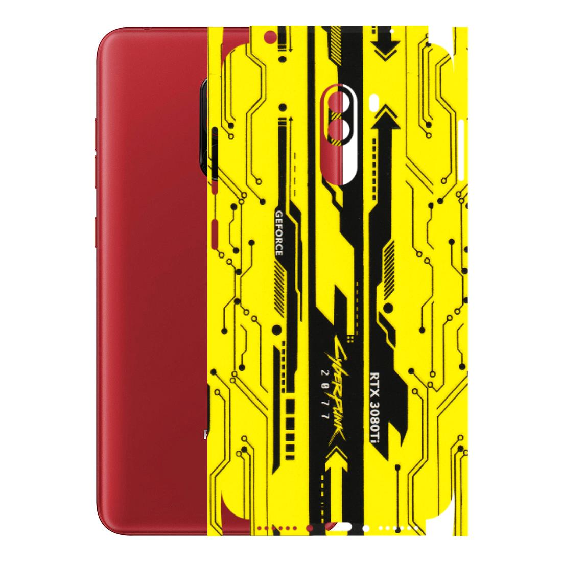 POCO Phone Skins (All Models) - Yellow Cyberpunk - 3D Embossed Finish (L-93) Poco F1