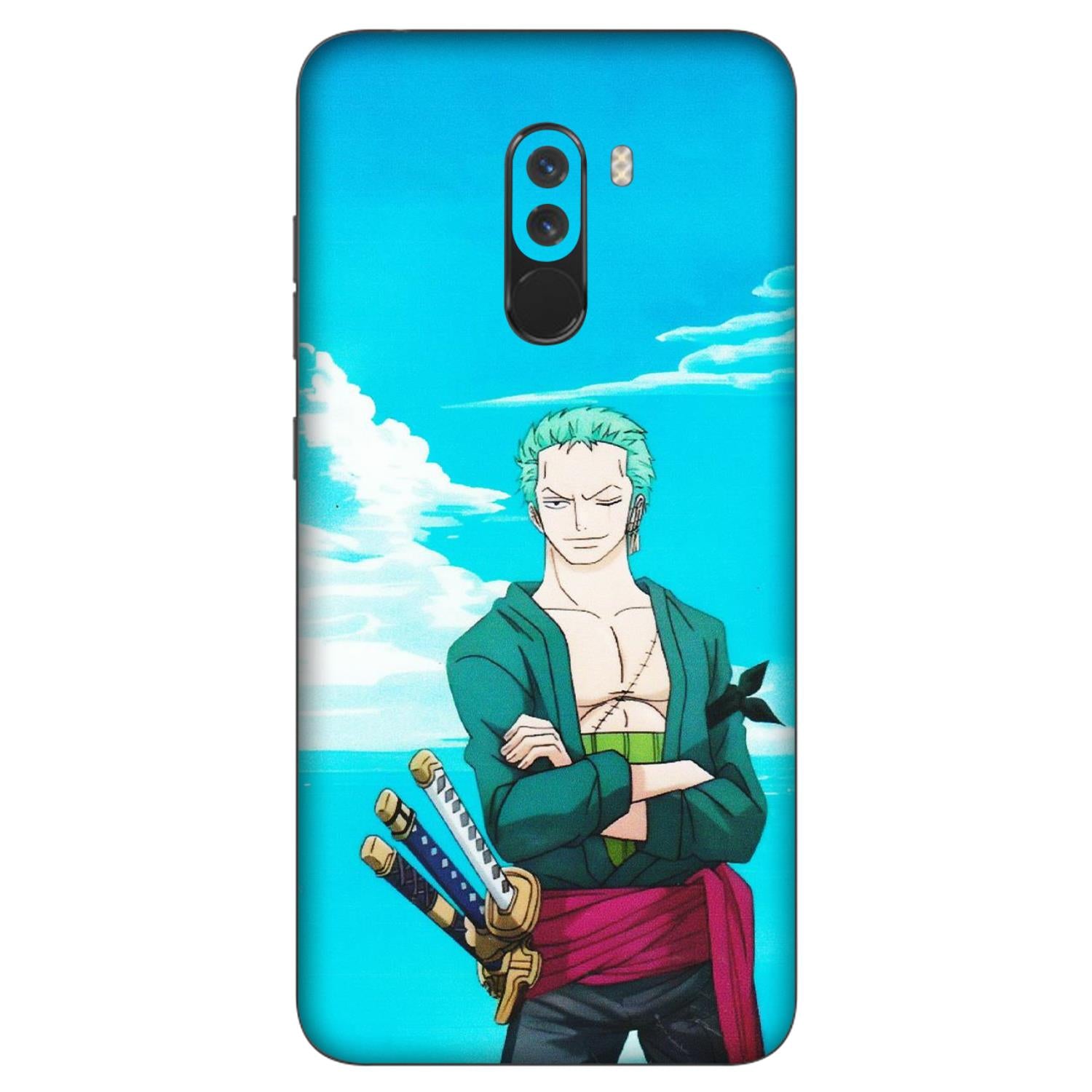 POCO Phone Skins (All Models) - Cool Swordman Zoro Anime - Matte Finish (M-143) Poco F1